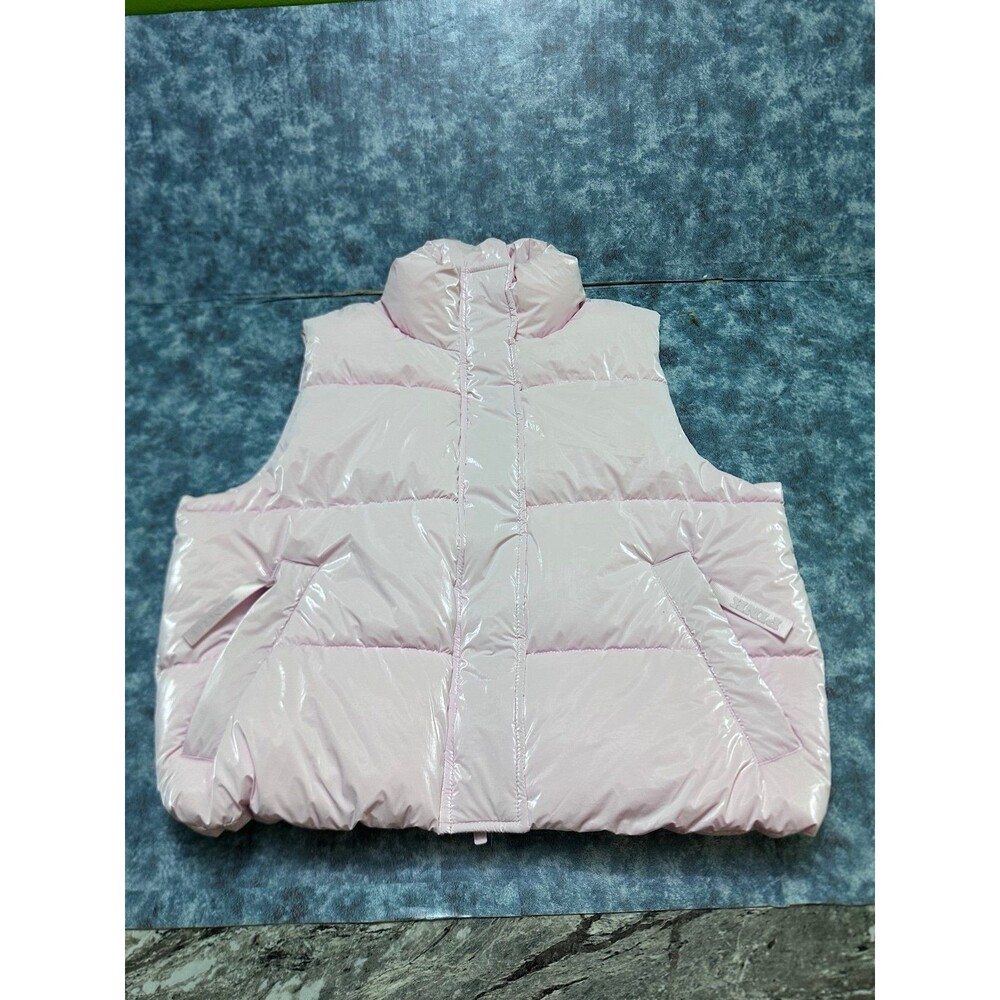 PINK Women's Pink Puffer Vest S